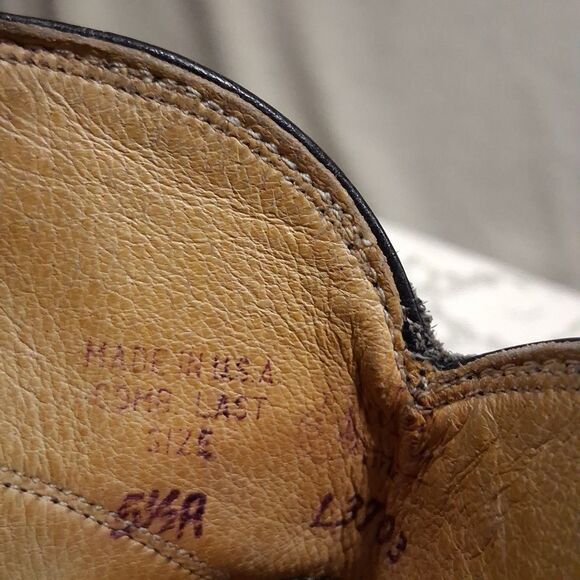 JUSTIN Women's Size 5.5A Vintage Black Leather Roper Western Cowgirl Boots L3703 - Picture 11 of 16